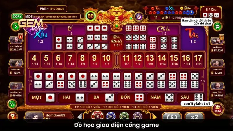 Đồ họa giao diện cổng game